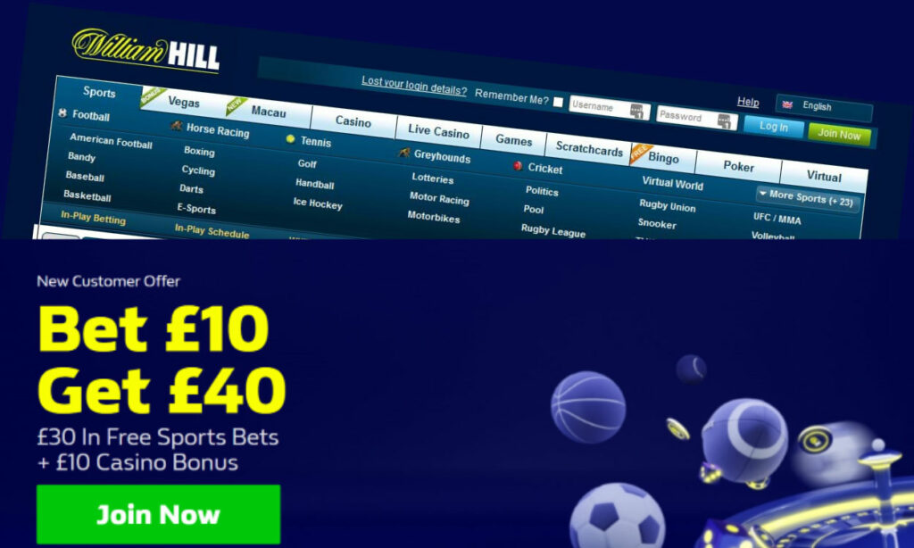 William Hill's sportsbooks